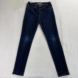 Levi's 721 High Rise Skinny Jeans Women W27 L30 Dark Wash Stretch Denim Pants